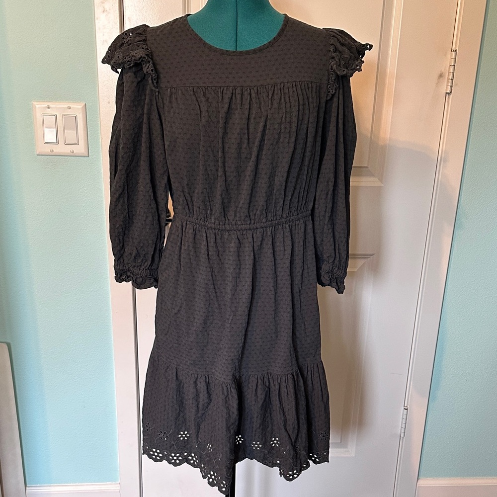 Universal Thread Charcoal Lace Dress